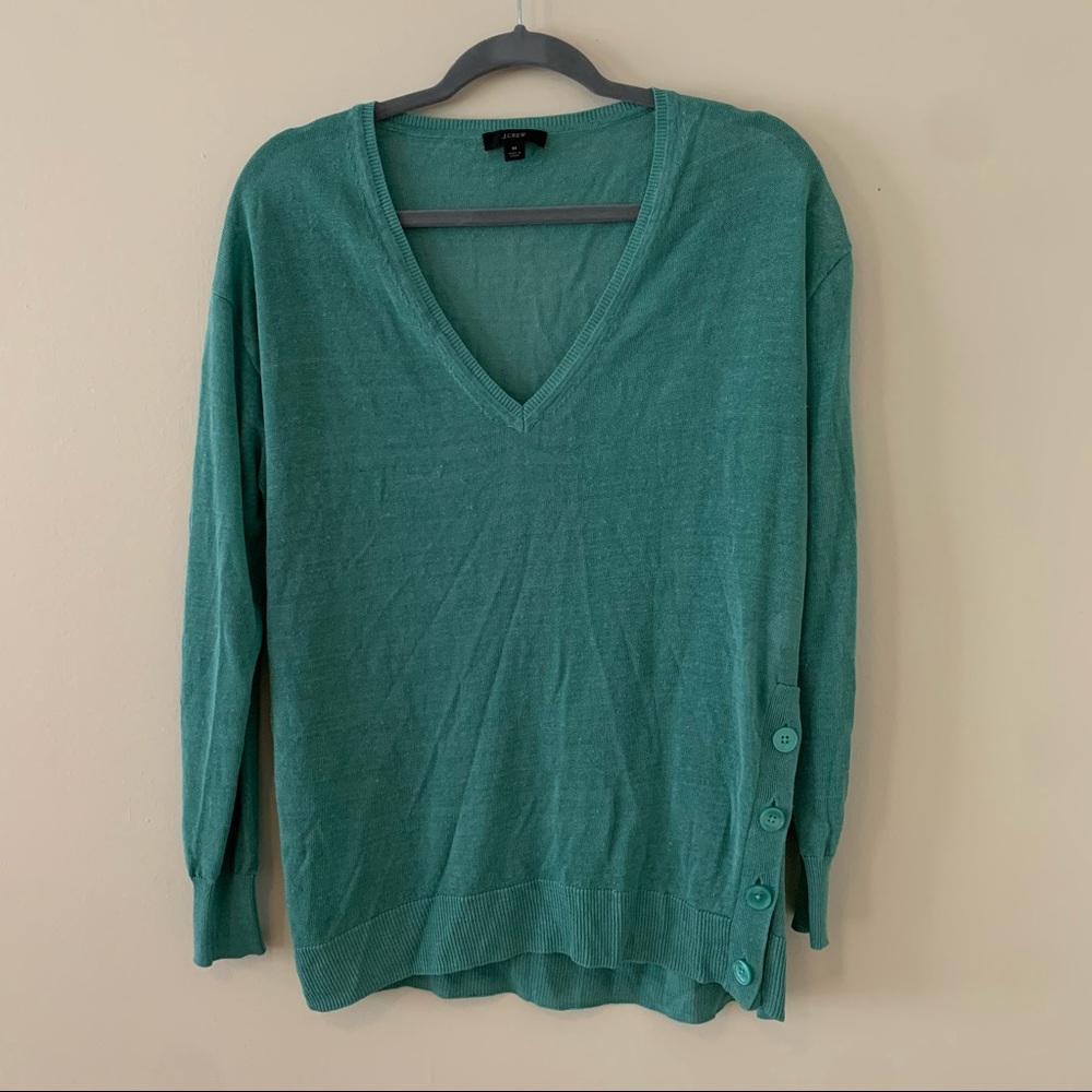 NWOT J Crew Button Sweater